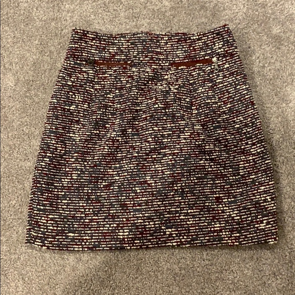 00P loft tweed skirt